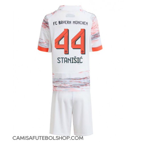 Camisa de time de futebol Bayern Munich Josip Stanisic #44 Replicas 2º Equipamento Infantil 2025-26 Manga Curta (+ Calças curtas)